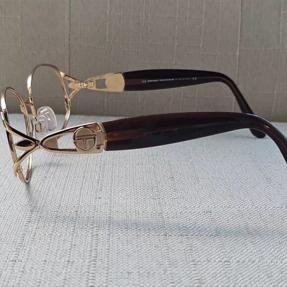 Sergio Tacchini Women Glasses Frame S.T1047 T802 Eyeglasses 135 Made in Italy - Picture 8 of 12